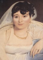 Madame Philibert Riviere, Nee Mariefrancoisejacquettebibiane Blot De Beauregard [detail] by Jean Auguste Dominique Ingres